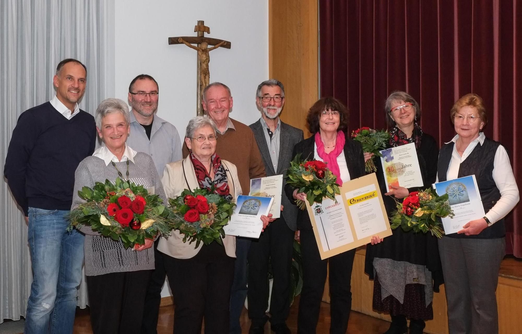 Kirchenchor Sankt Stephanus Ehrt Mitglieder