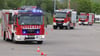 Hart bremsen, zart lenken: Hier lernen Floriansjünger, ihre Feuerwehrautos zu fahren