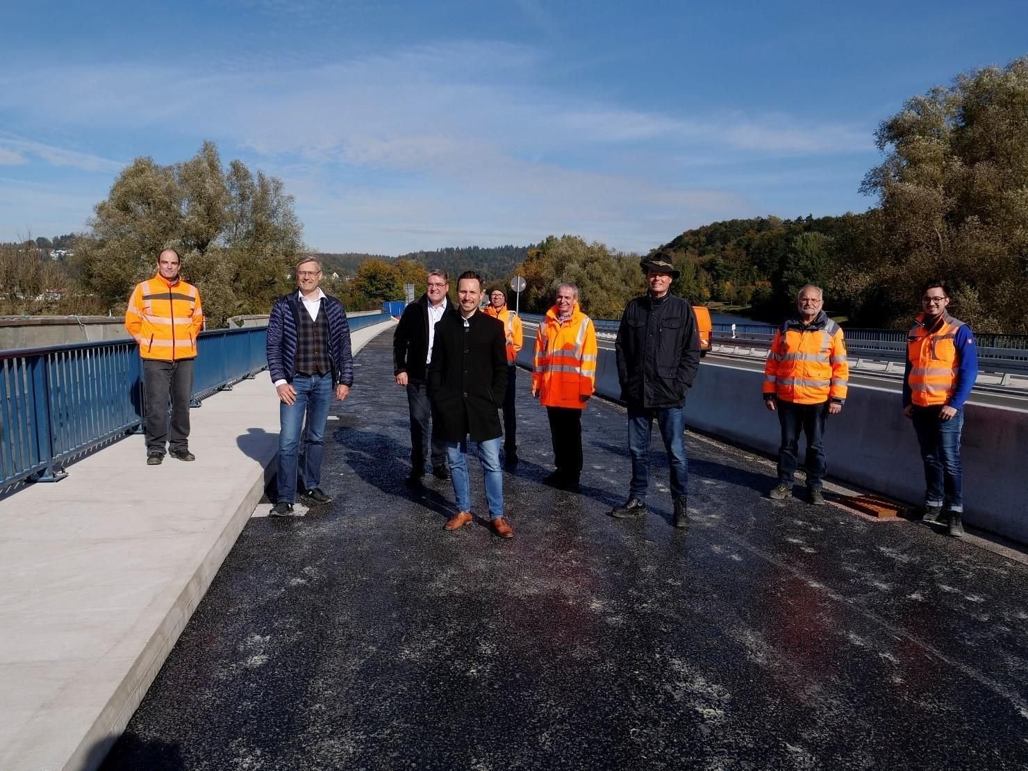 Arbeiten An Der Donaubr Cke In Sigmaringen N Hern Sich Dem Ende