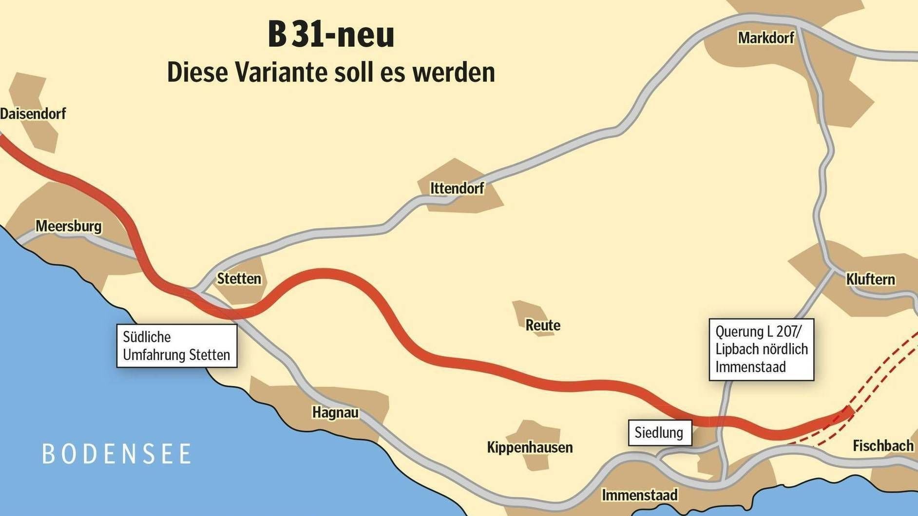 B31-neu: Die Variante B1 Soll Vierspurig Ausgebaut Werden