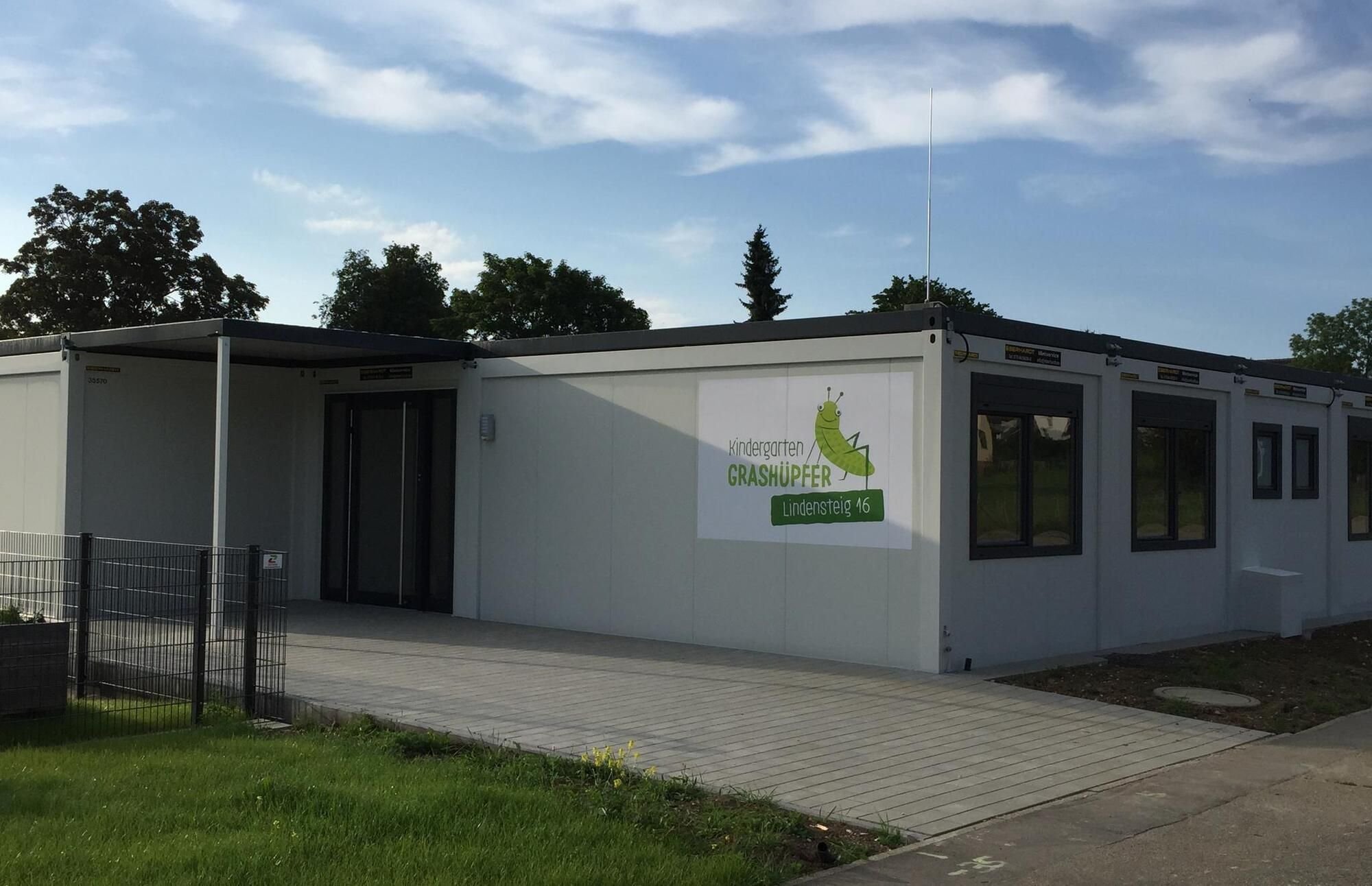 Kindergarten „Grashüpfer“ in Laichingen kurz vor der Fertigstellung