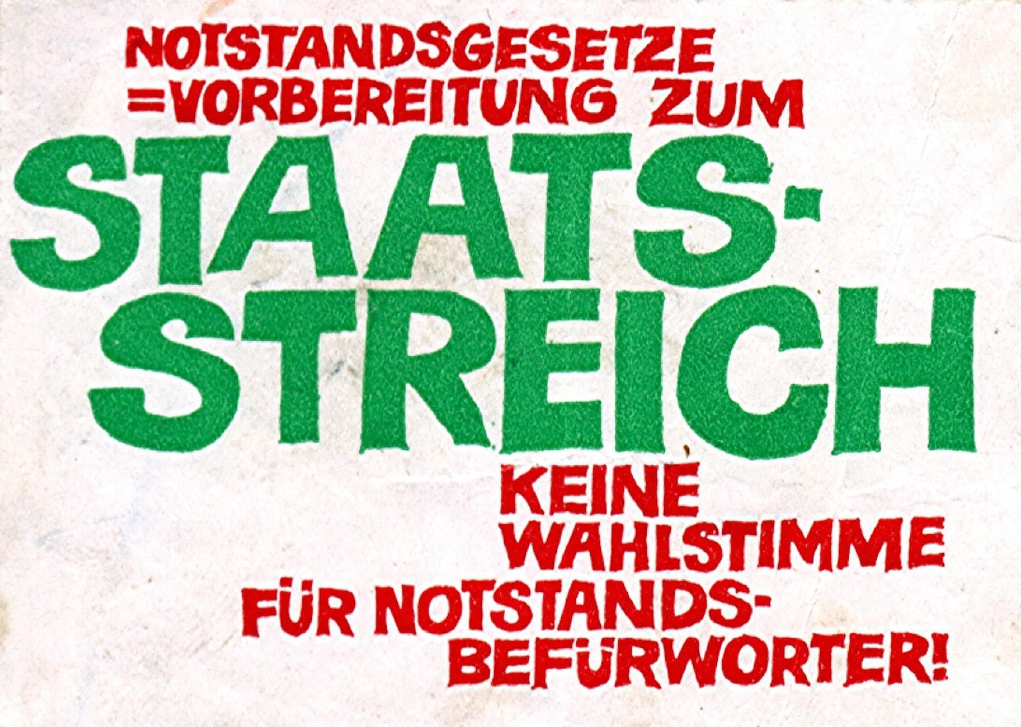 „Notstandsgesetze Gefährden Den Rechtsstaat“