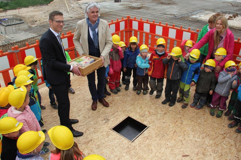 Erbach legt Grundstein für Kindergarten „Brühlwiese“