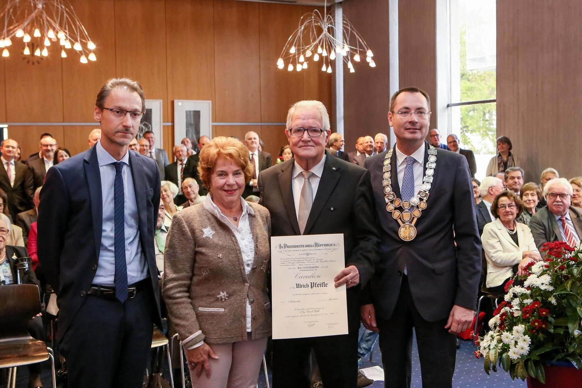 Empfang für Ehrenbürger Ulrich Pfeifle