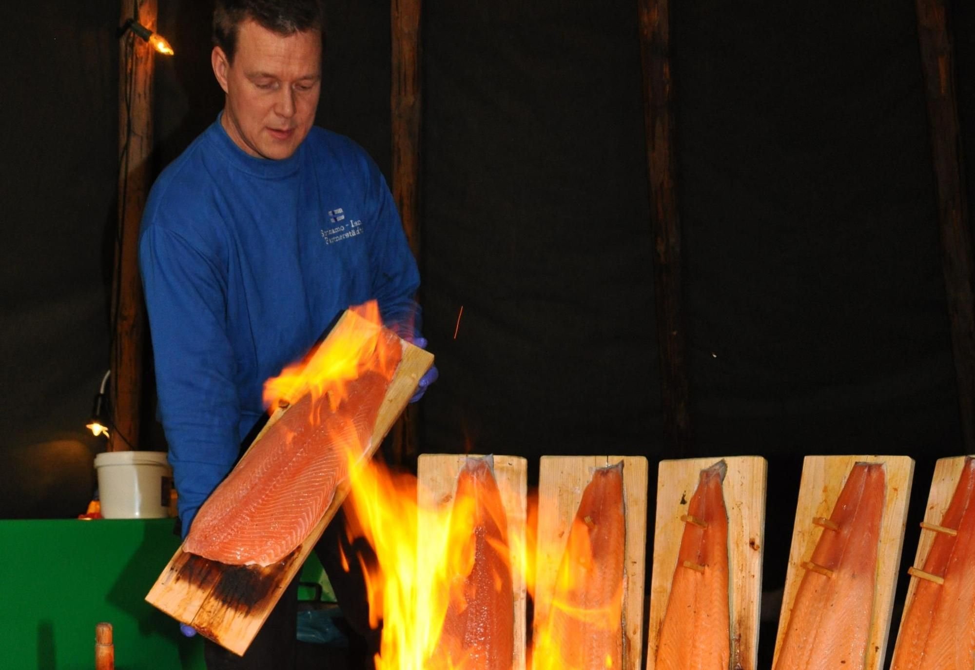 Familie Heikkinen hat 600 Kilogramm Lachs dabei