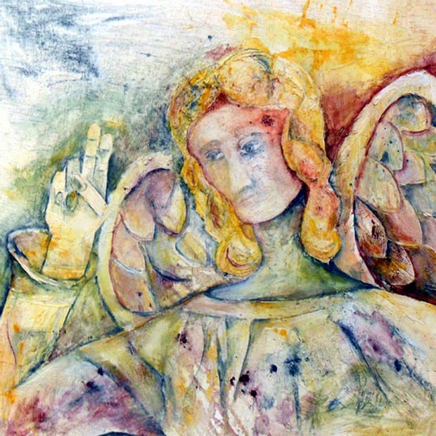 Die Bilder von Erwin Merk erzählen Geschichten mit spirituellem Hintergrund