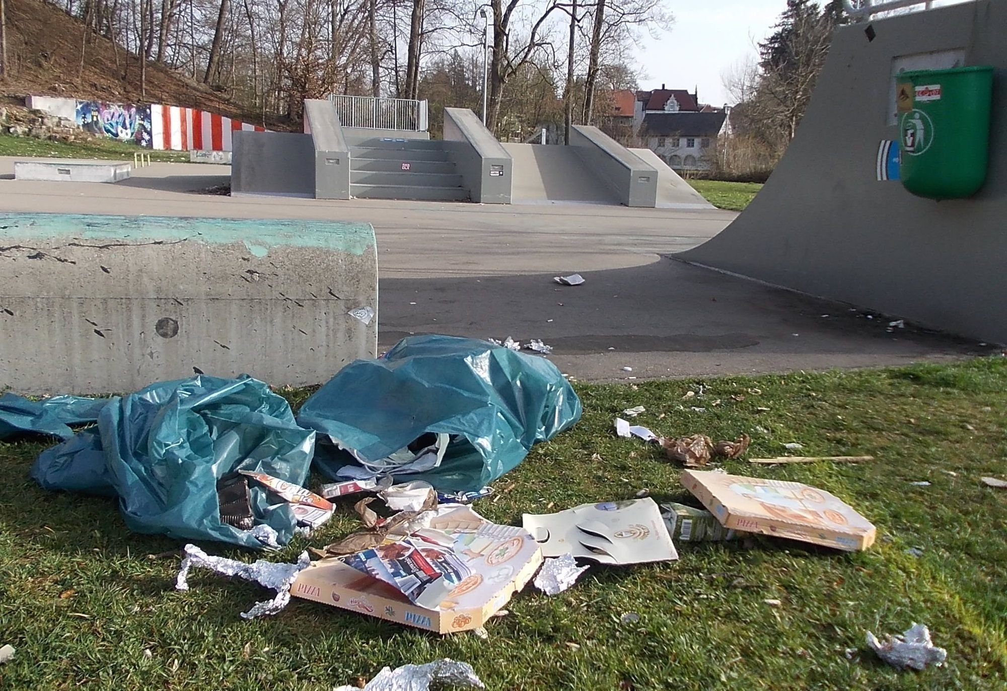 Skater-Müll verärgert in Wangen Spaziergänger und Stadträte