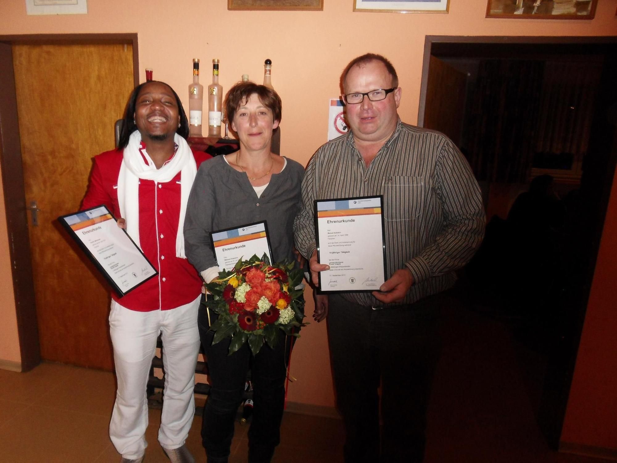 Firma Angele ehrt Mitarbeiter