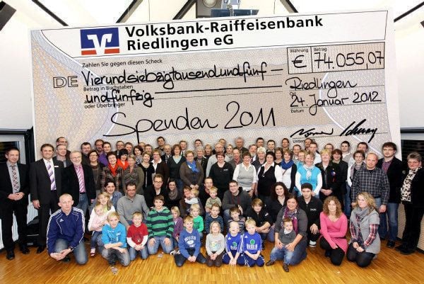 Voba-Raiba spendet mehr als 74000 Euro