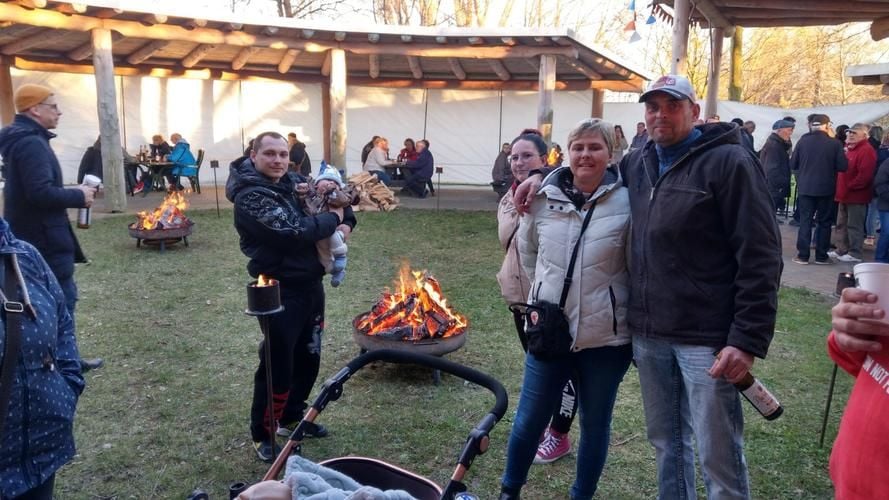 Endlich wieder Osterfeuer in der Uckermark