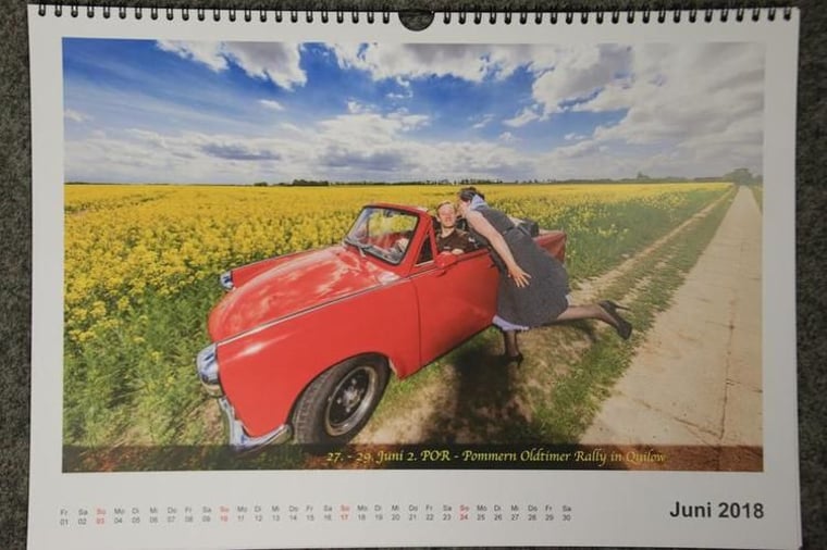 Trabi-Kalender 2018 punktet mit Ideenreichtum
