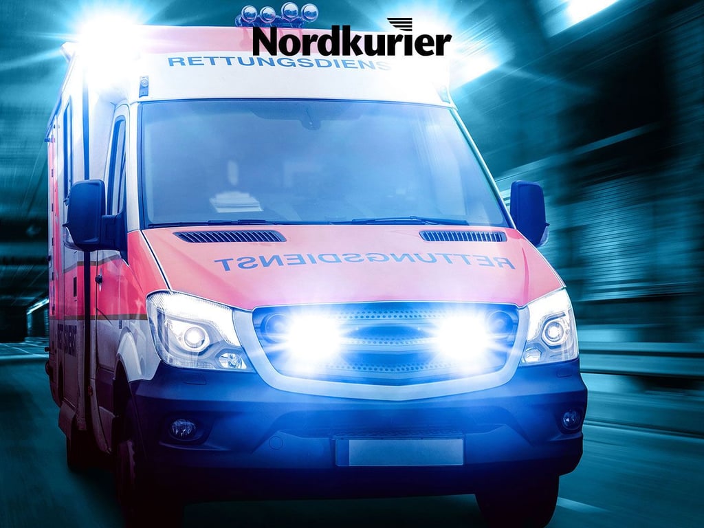 Schwerer Unfall auf B109 bei Greifswald mit Schwerverletzten