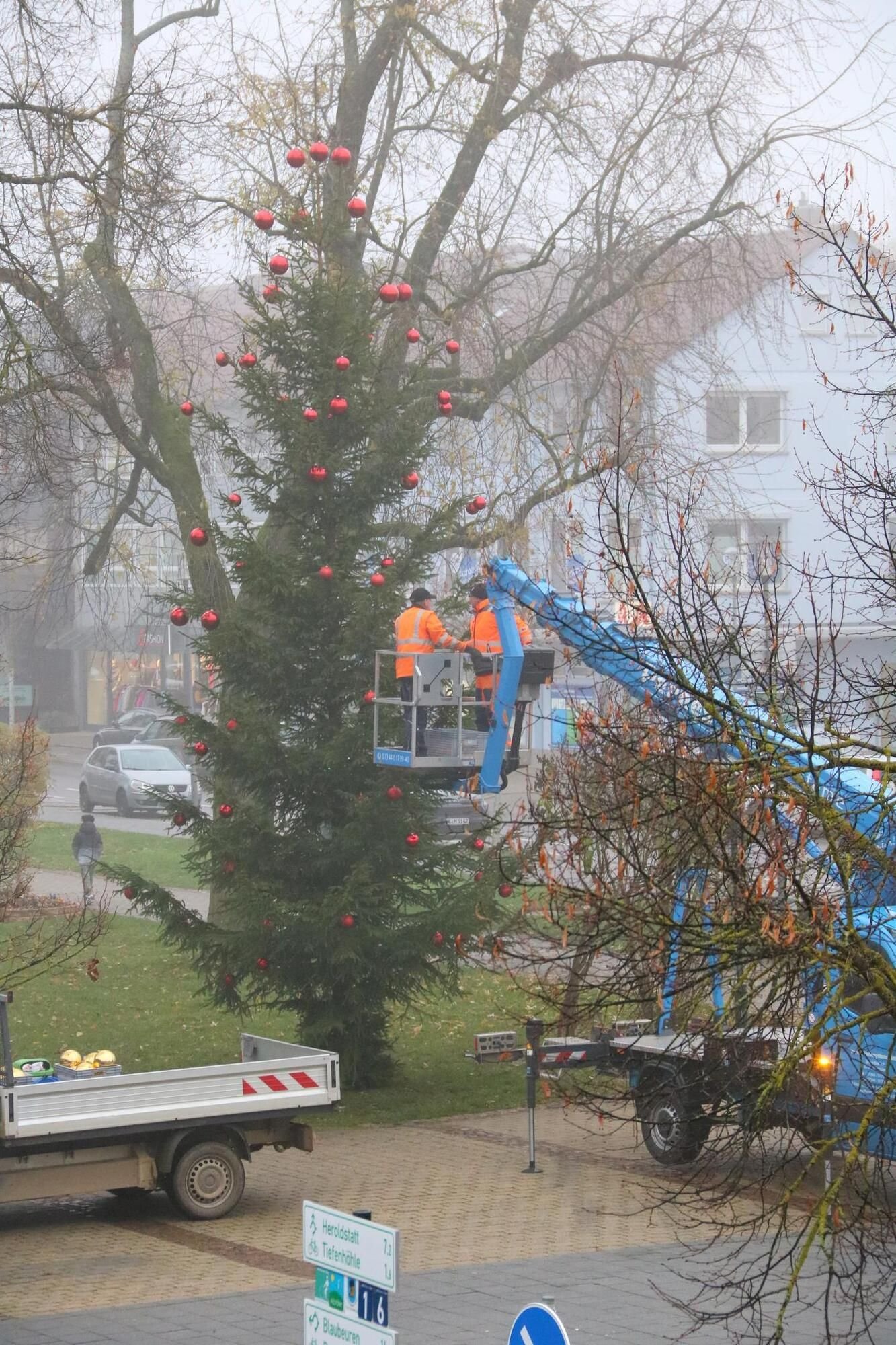 Warum der Weihnachtsbaum am Marktplatz getauscht wurde