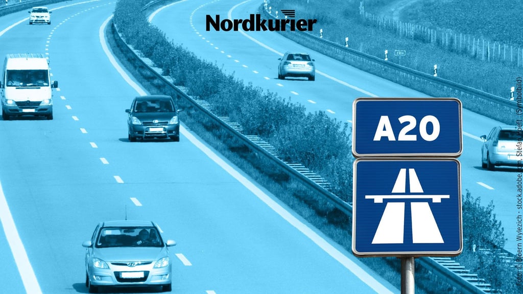 Urlauberin rettet sich mit Hund aus brennendem Auto auf der A20