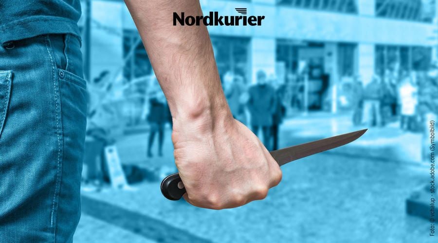 Polizei überwältigt Messer-Angreifer in Stralsund