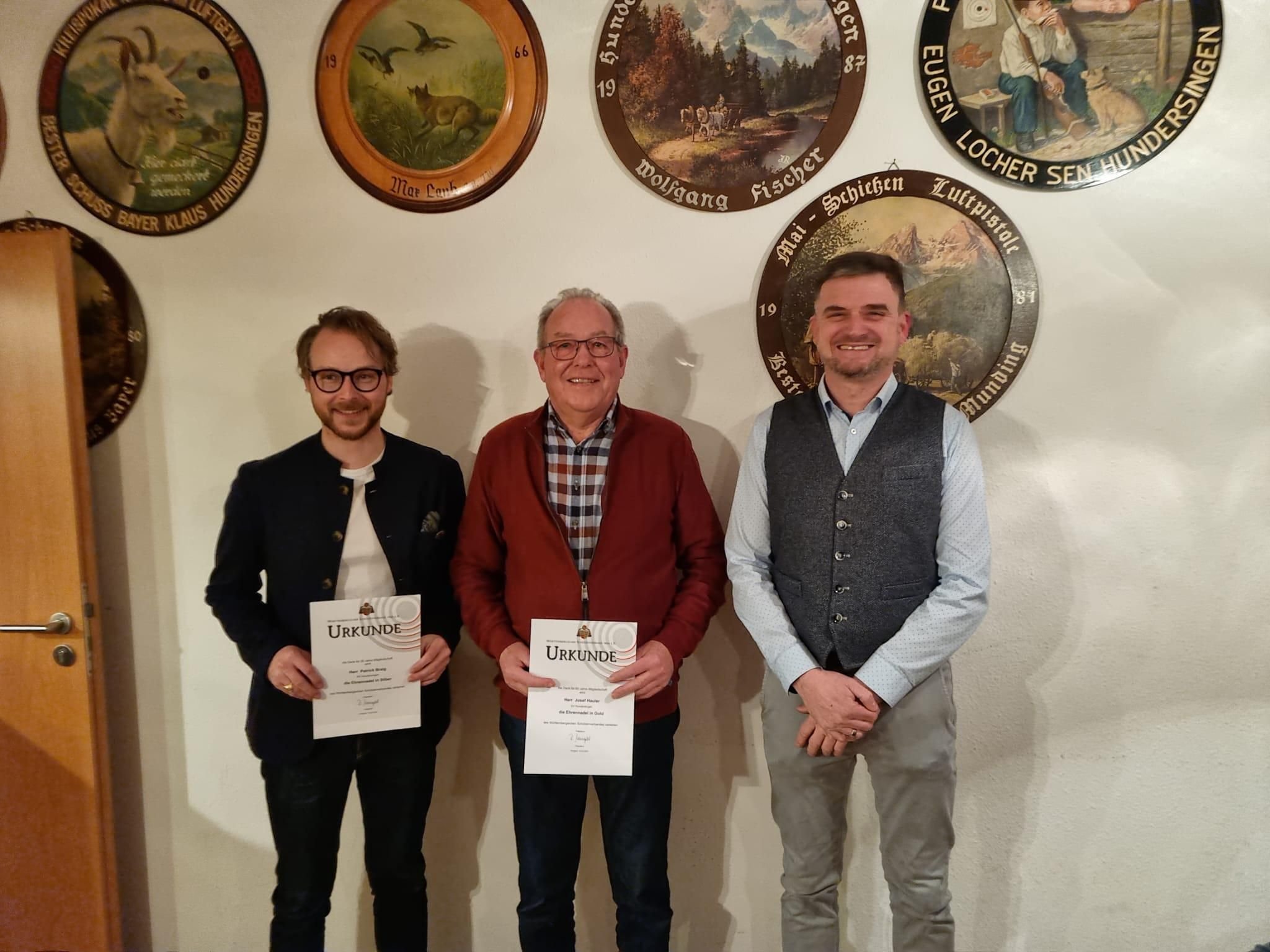 Jahreshauptversammlung des Schützenvereins Hundersingen