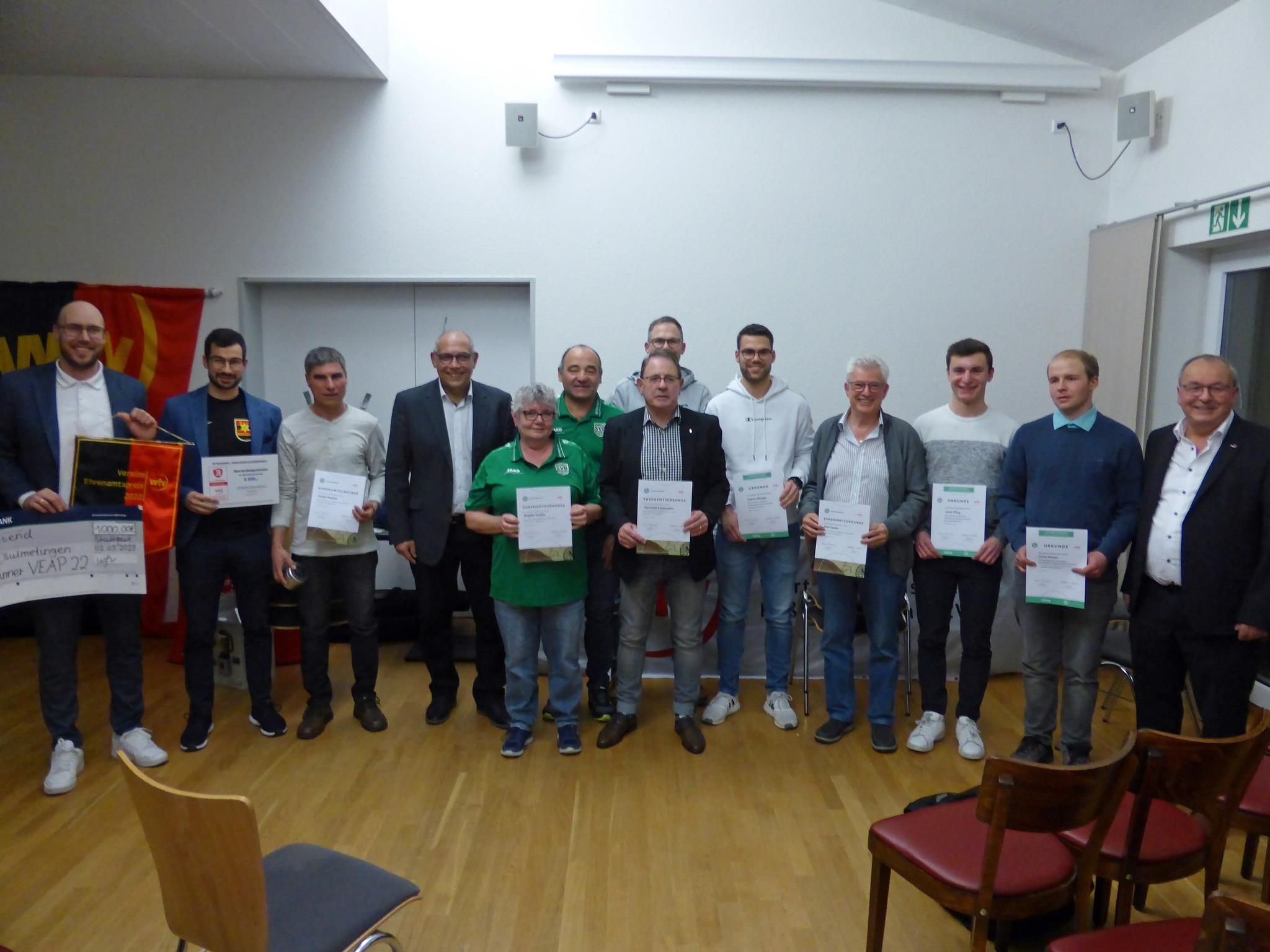 SV Sulmetingen wird mit WFVEhrenamtspreis
