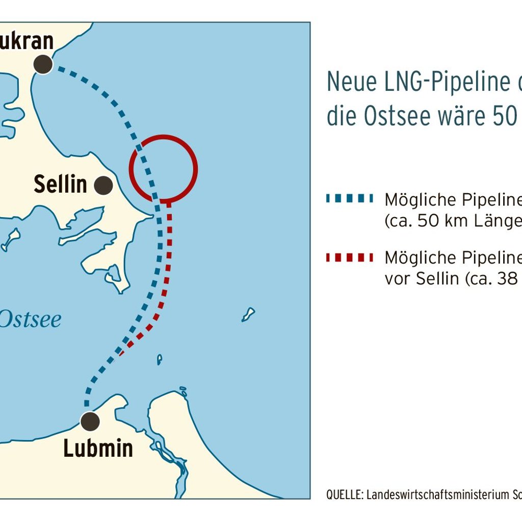 LNG-Terminal vor Insel Rügen – neue Pipeline nötig