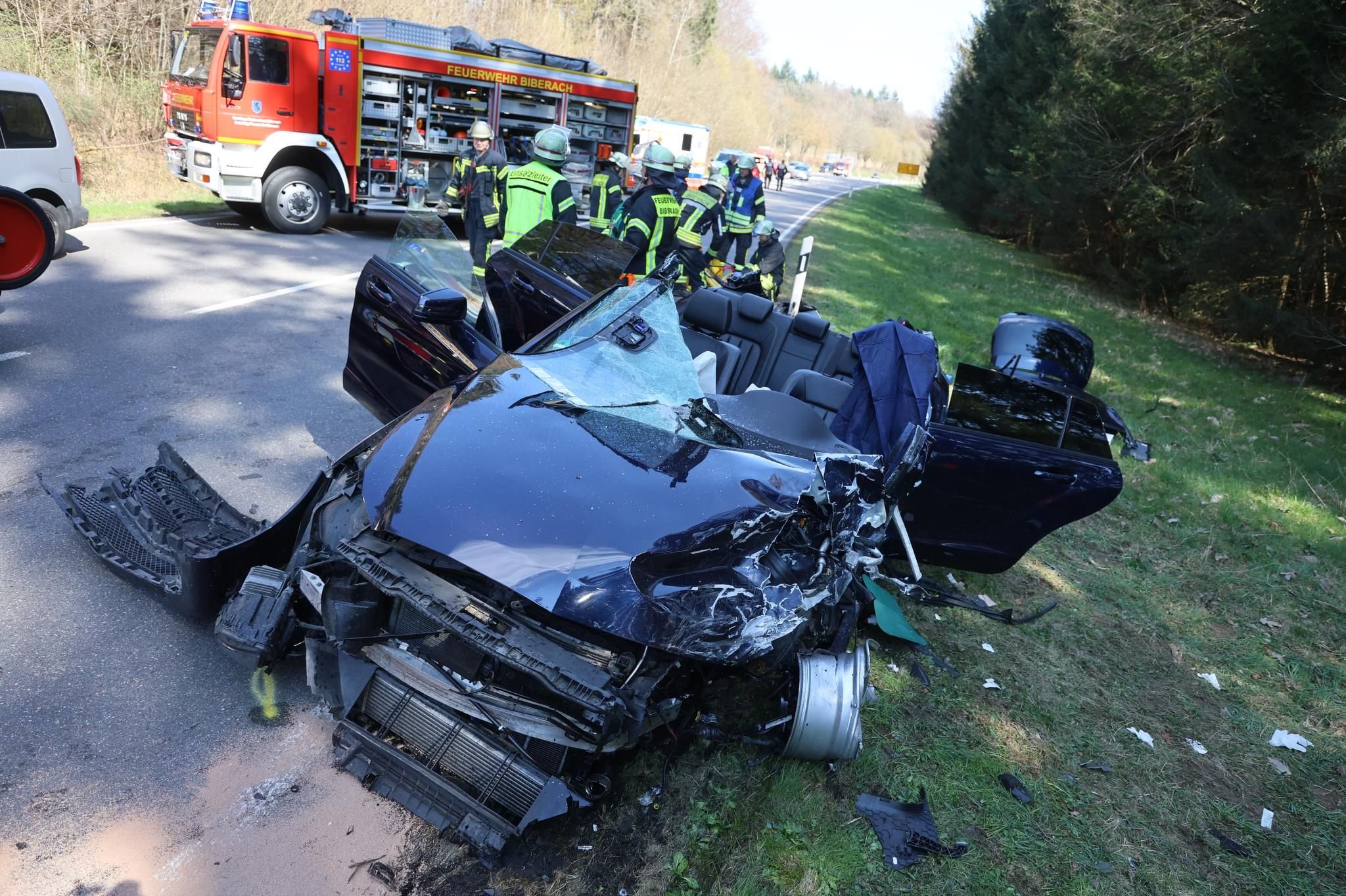 Schwerer Unfall Auf Der B312 Bei Biberach Und Attenweiler