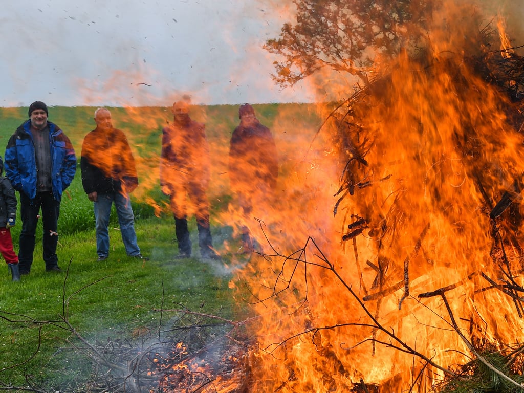 Hier gibt es die schönsten Osterfeuer der Region