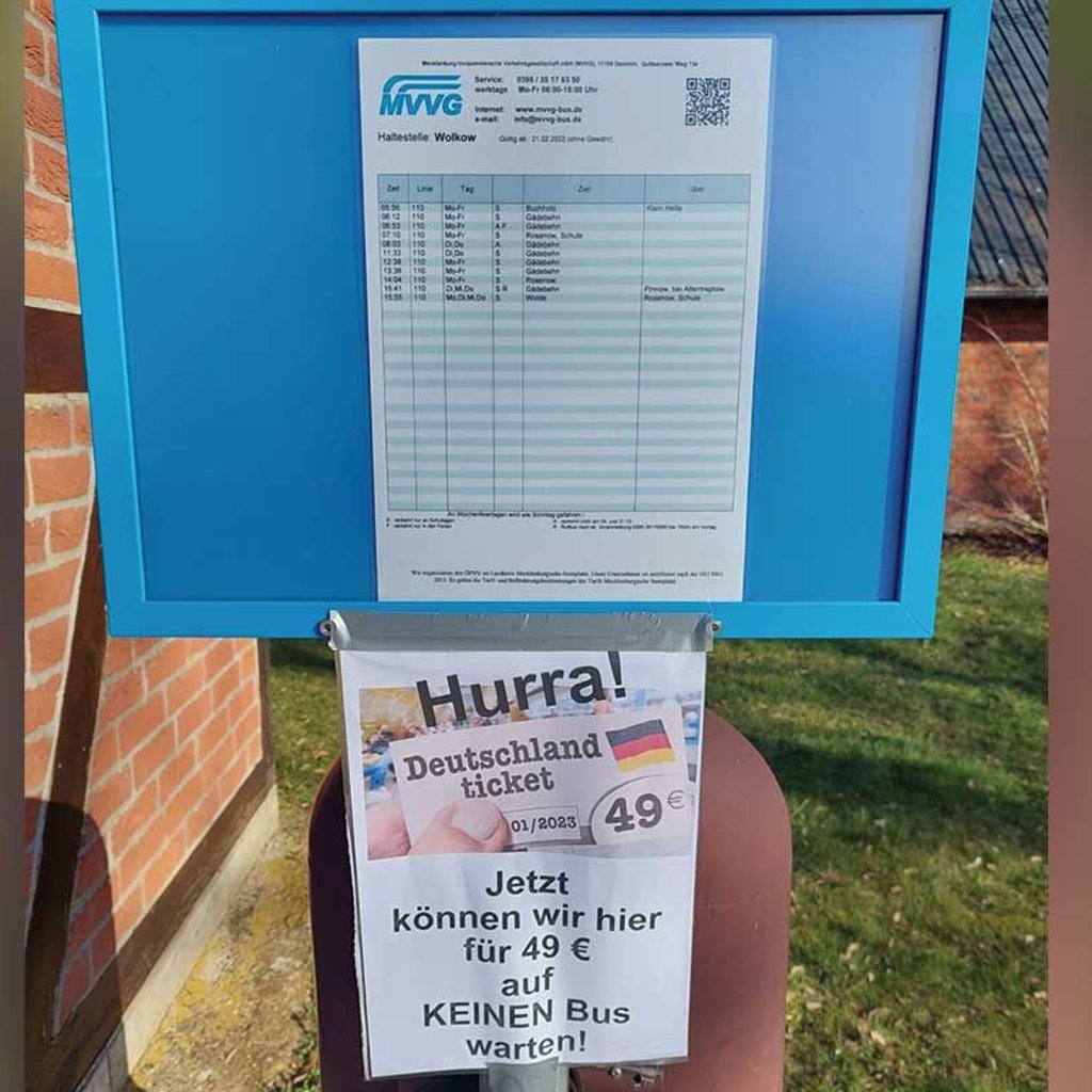 49-Euro-Ticket in der Seenplatte vorerst nur auf Papier