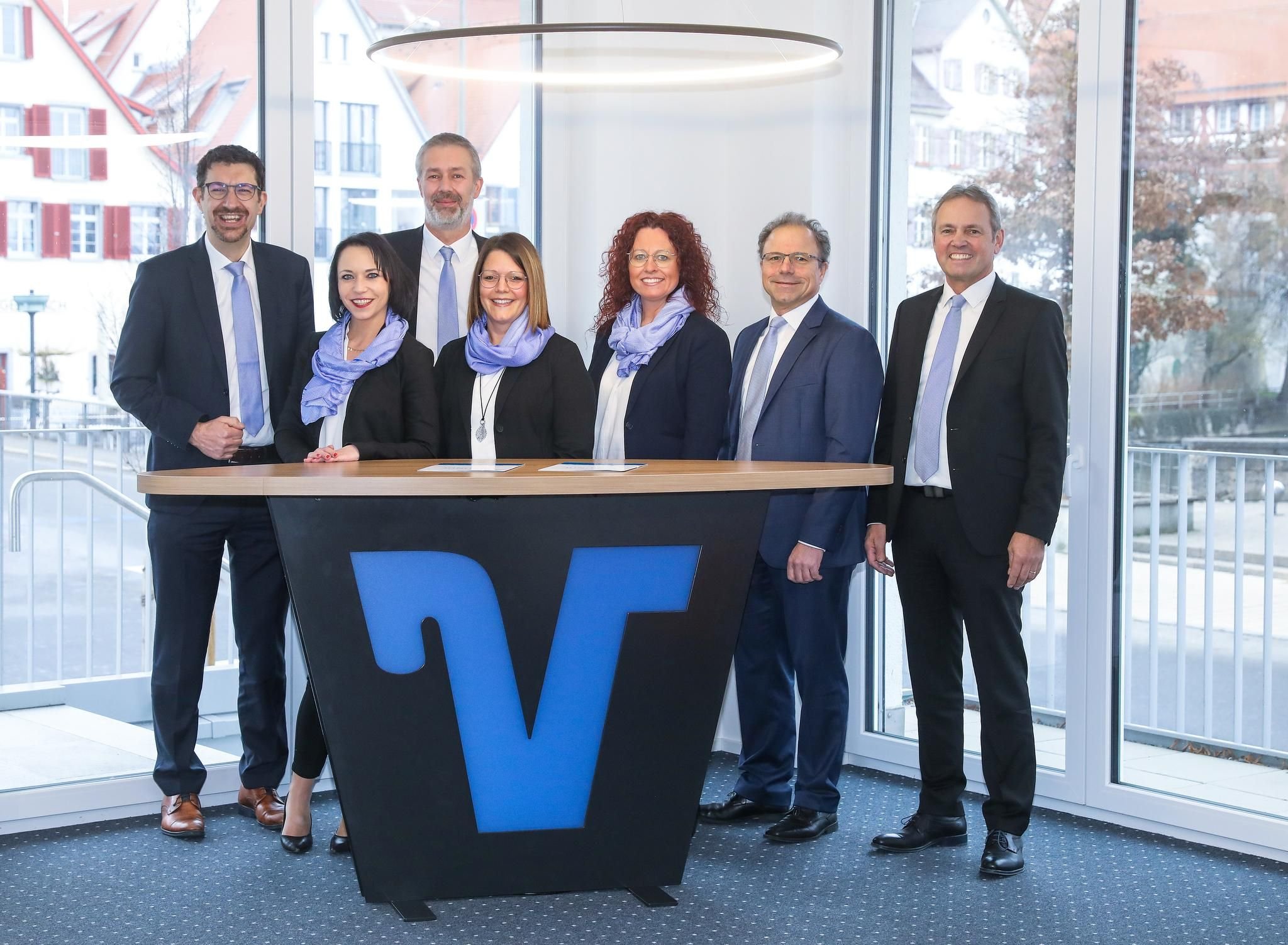 Acht Jubilare bei der VR Bank RiedlingenFedersee