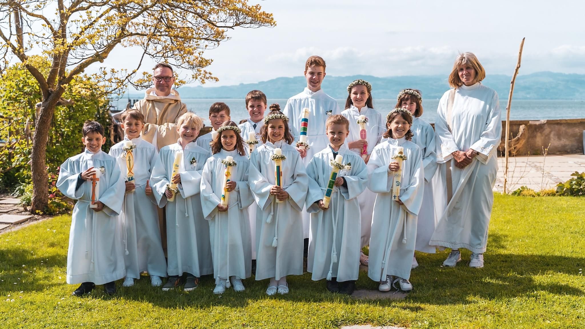 Kommunionkinder der Pfarrei St. Georg