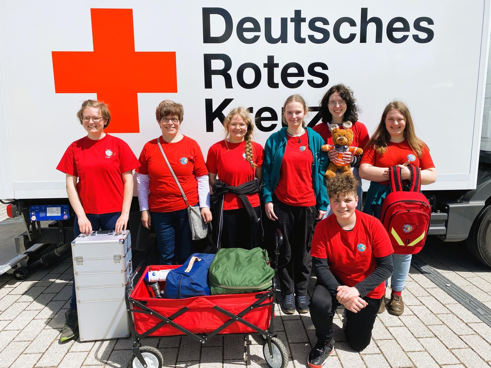 Laichinger Jugendrotkreuz–Gruppe nimmt am JRK–Wettbewerb teil