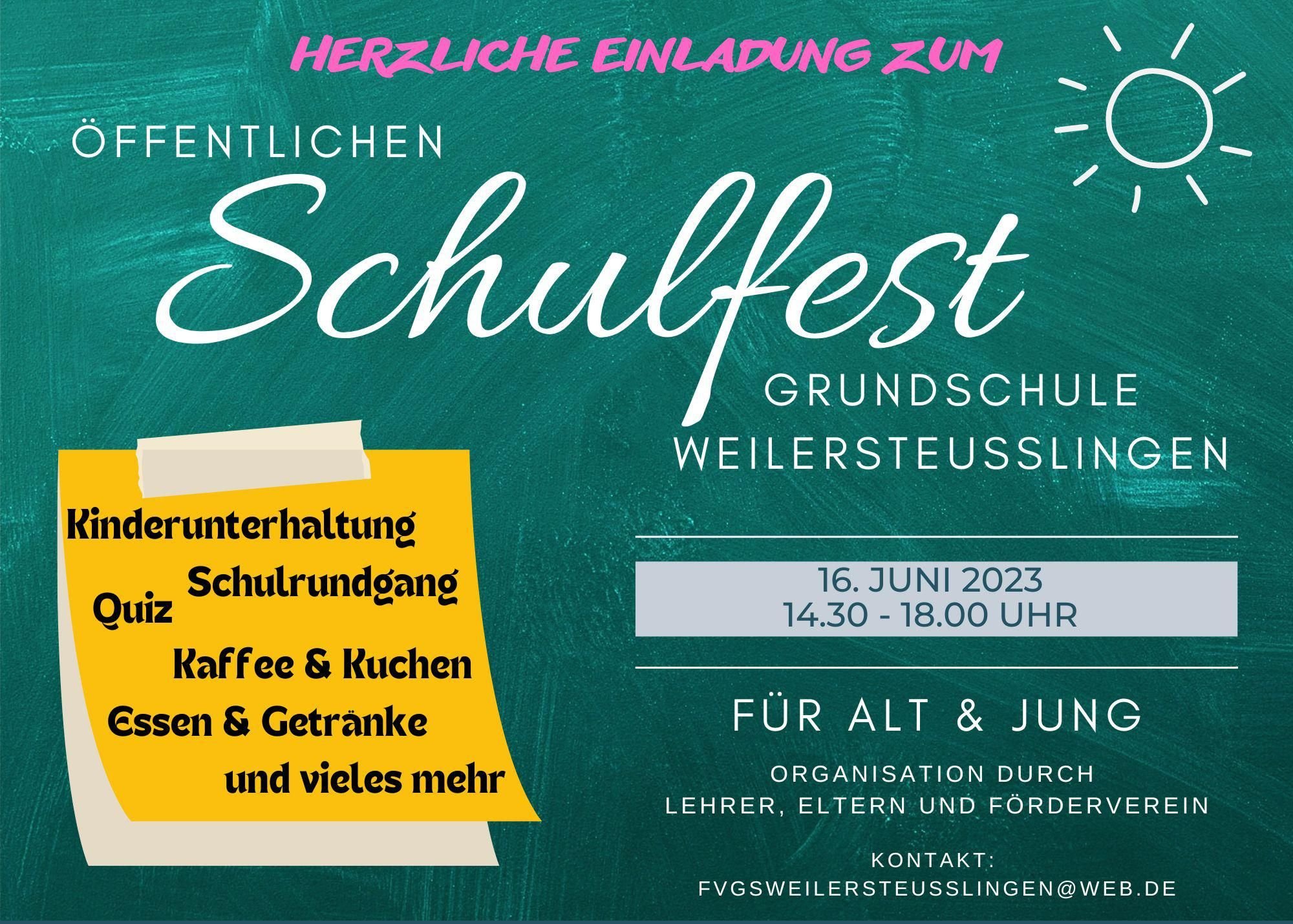 Schulfest in Weilersteußlingen