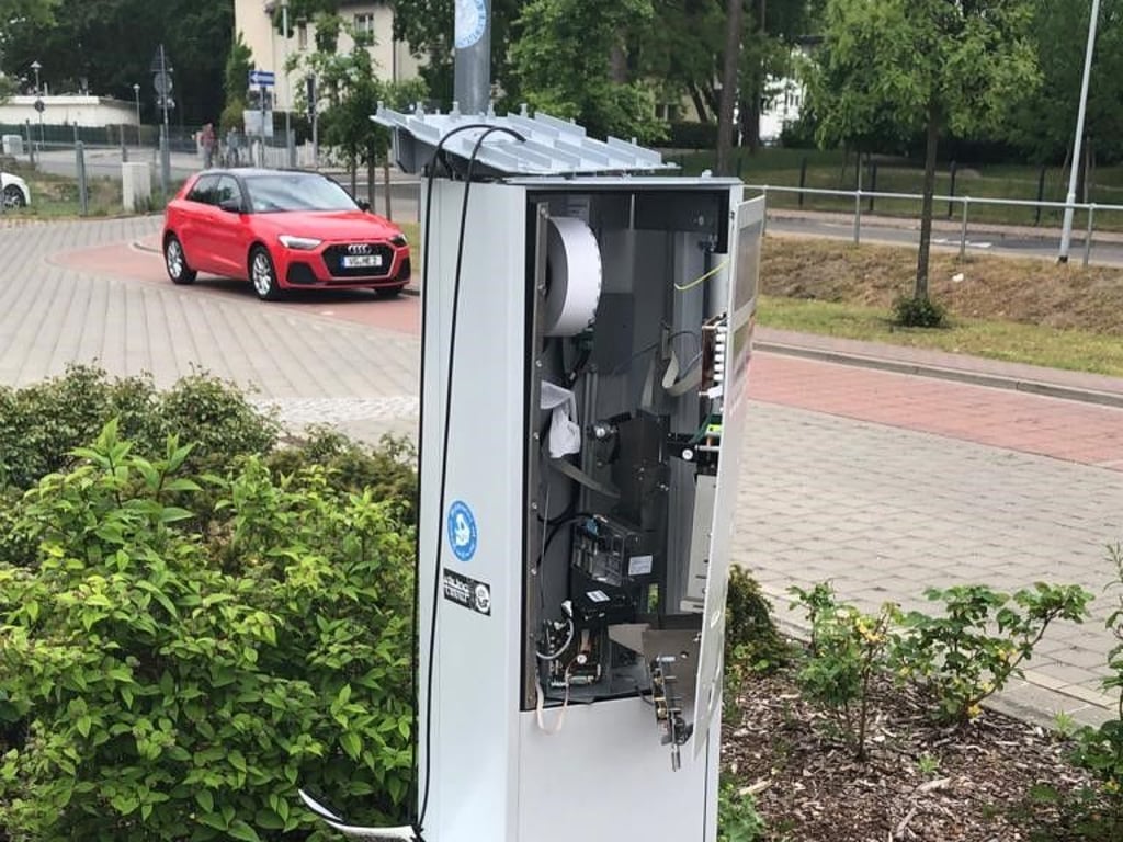 Parkautomat auf Usedom gesprengt