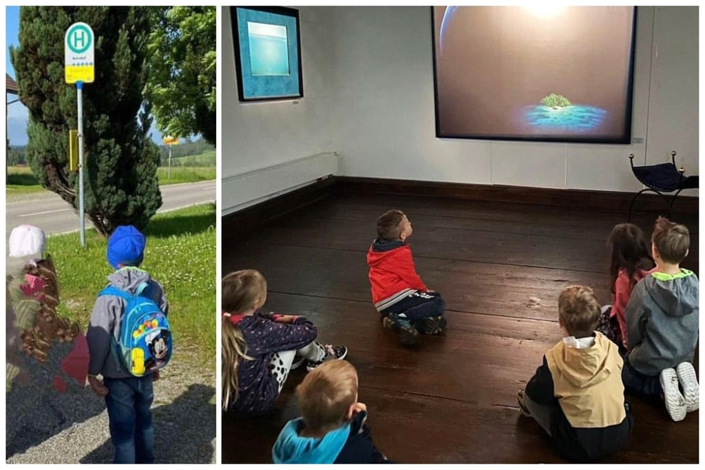 Kindergarten Rohrdorf zu Besuch im Schloss Isny