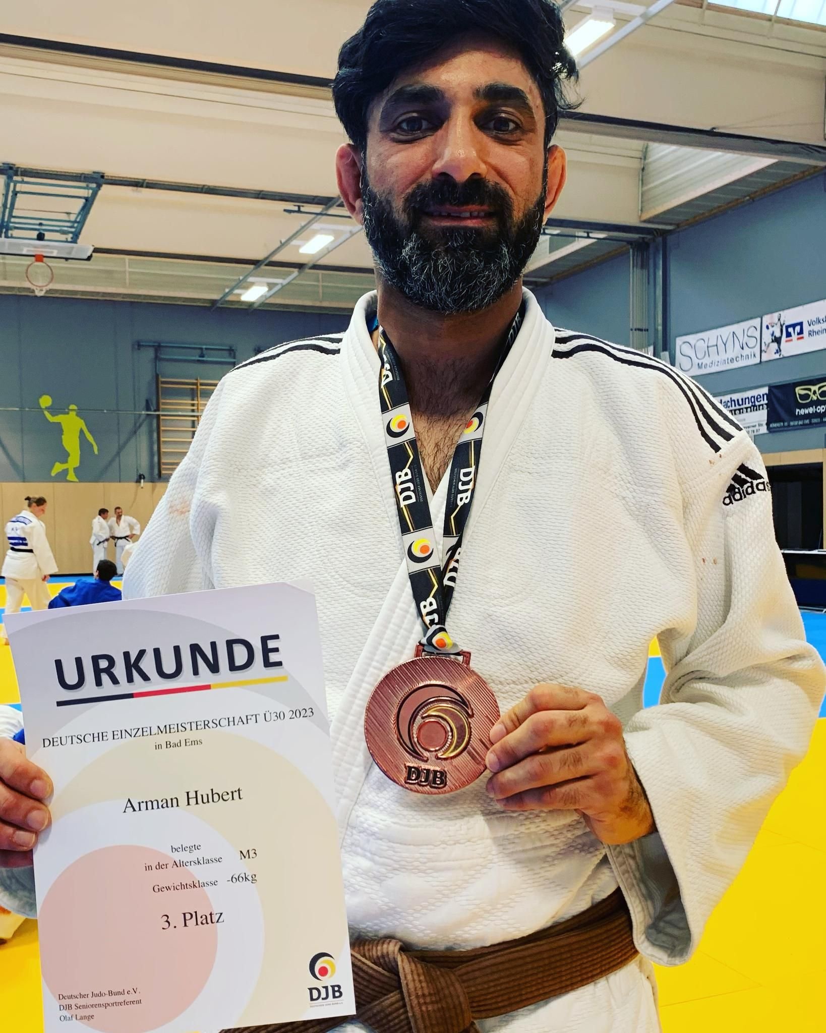 Arman Hubert holt Bronze bei der Deutschen Meisterschaft Ü30