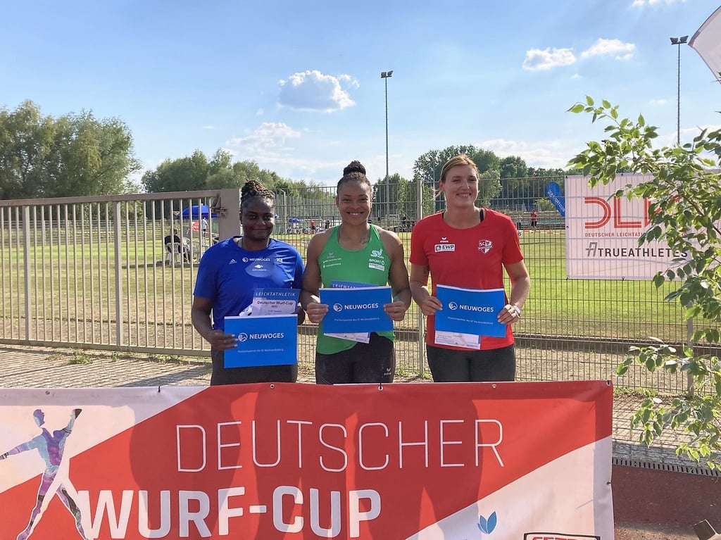 Hallenserin sorgt für Weltklasse–Wurf im Jahnstadion