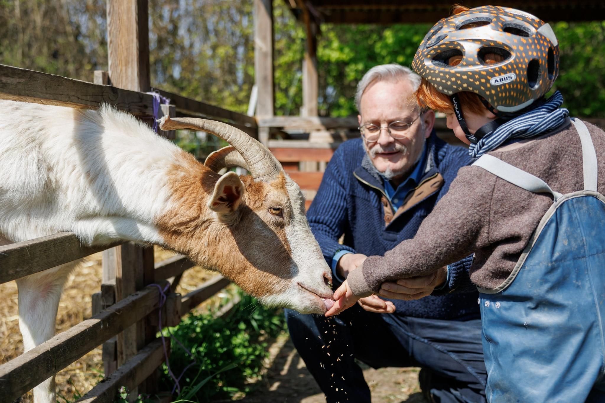 Bauernhof–Kindergarten: Großwerden mit Hühnern, Ziegen und Ackerbau