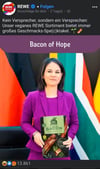 "Bacon of Hope": Rewe veralbert Annalena Baerbock