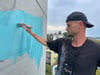Mit Video: Künstler Daschu bemalt in Biberach seine bisher größte Wand